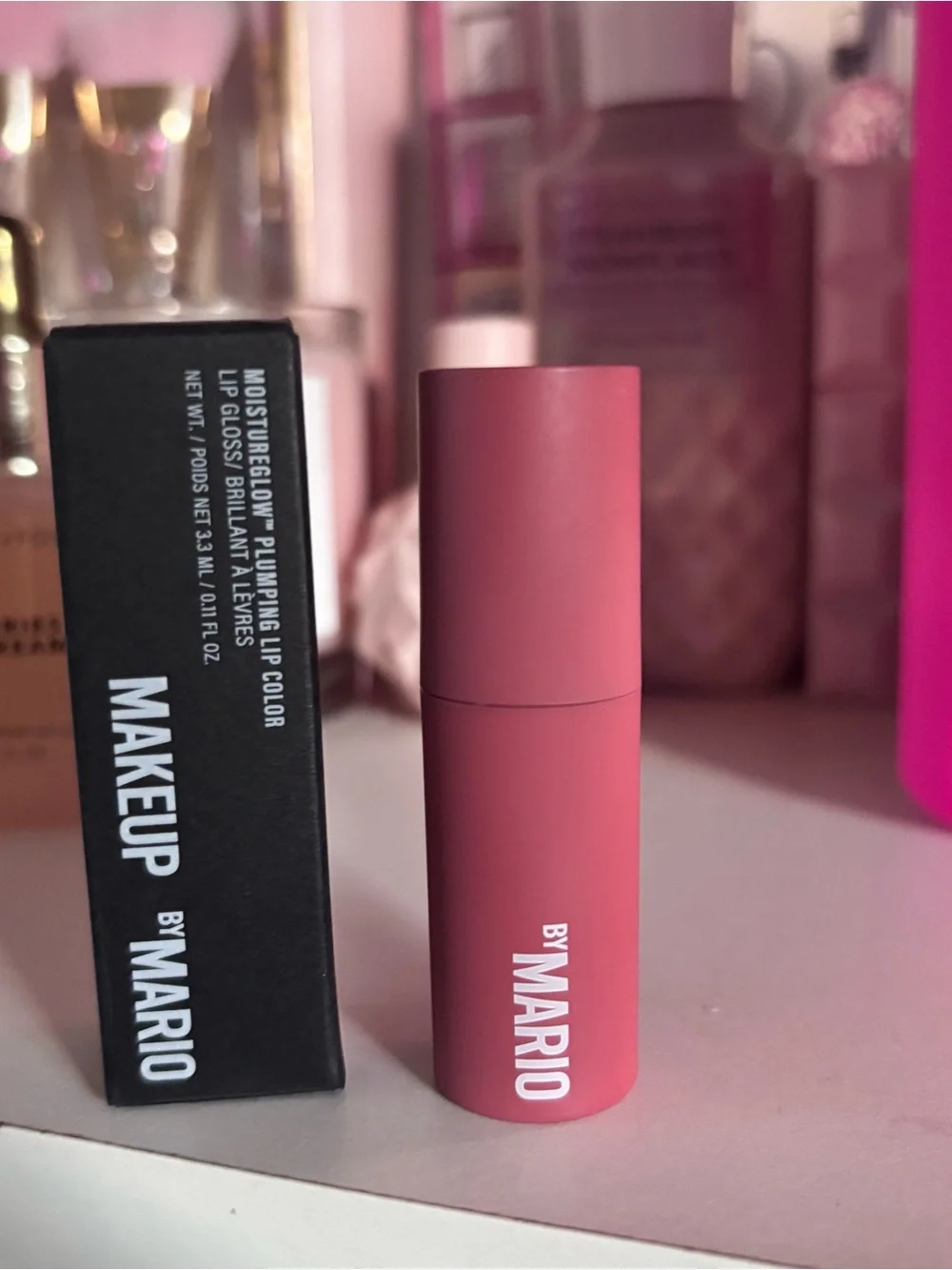 💝NIB MAKEUP BY MARIO MOISTUREGLOW PLUMPING LIP COLOR soft blush💝